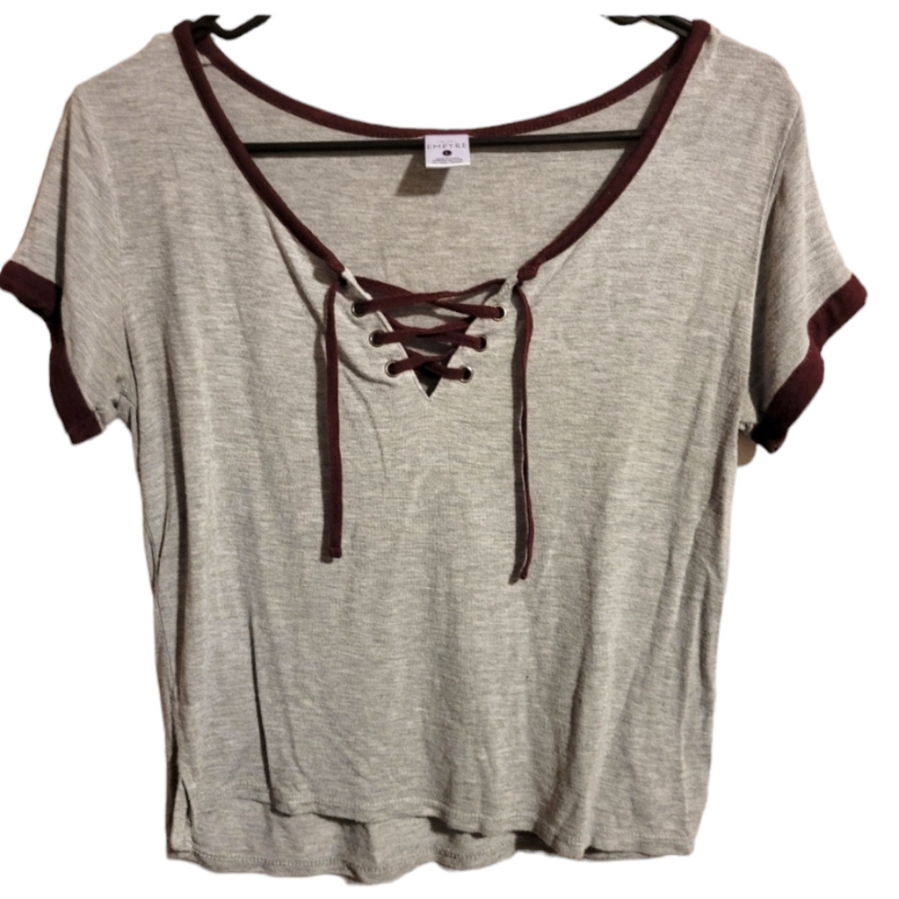 Empyre Lace-up Crop Top